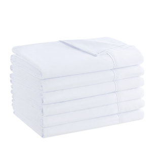 Host & Home Soft Brushed Hypoallergenic Microfiber Flat Sheets - Pack of 6 (Set of 6)