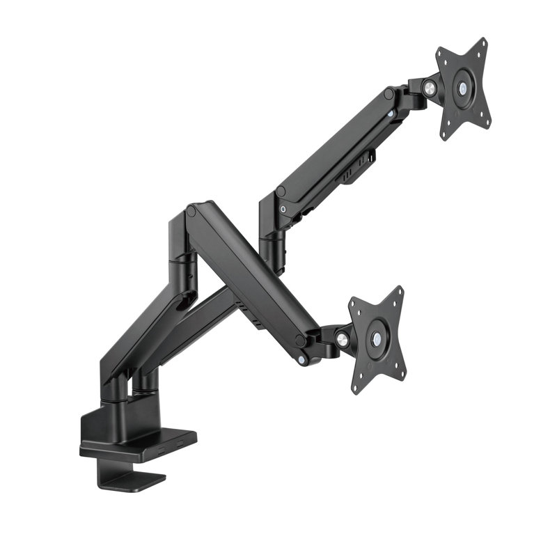 Bras de moniteur doubles réglables, Noir