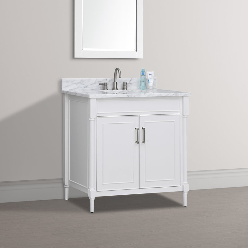 Ensemble de meuble-lavabo simple 37 po Addison, Blanc
