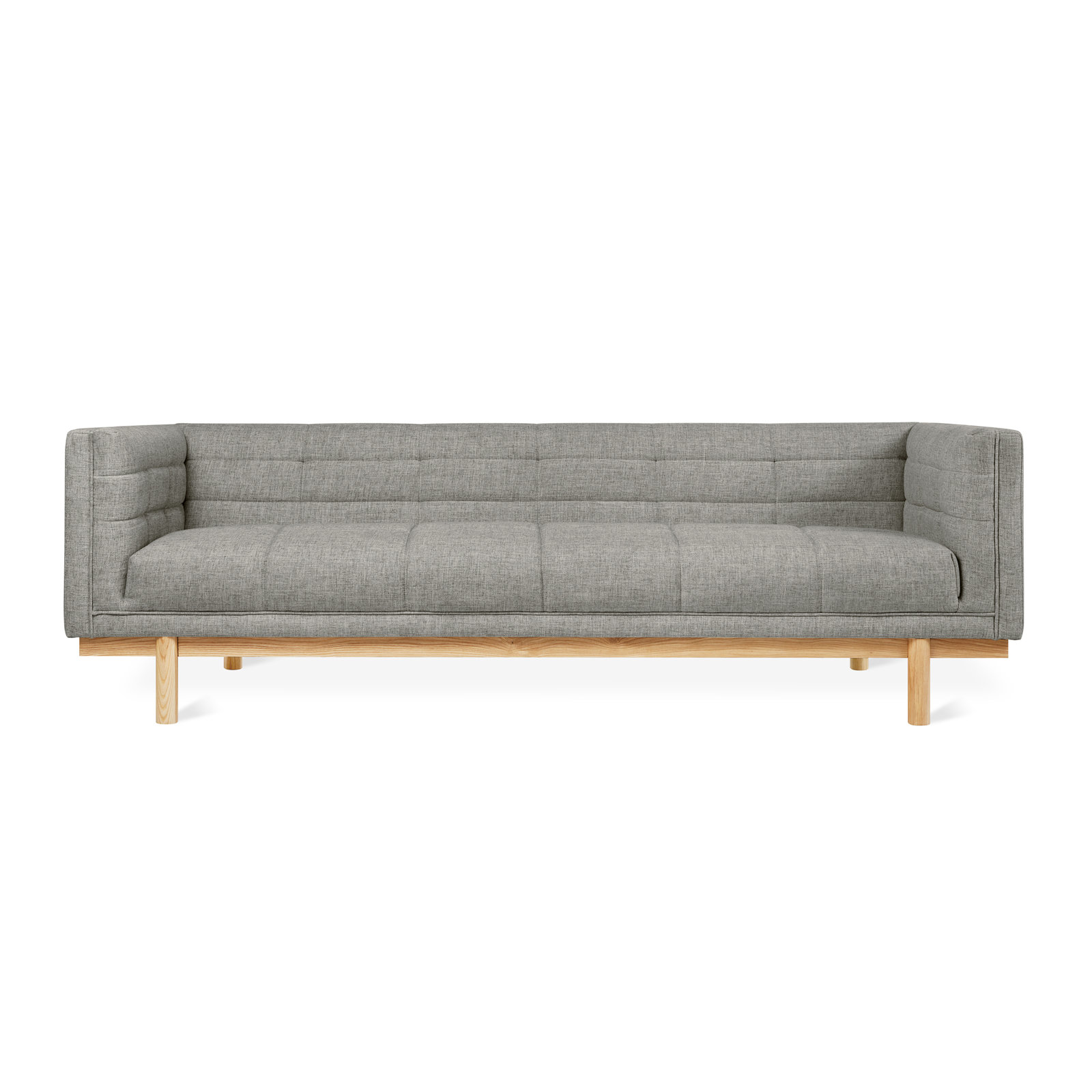 Mulholland 87" Sofa, Parliament Stone Performance Twill