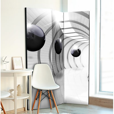 Bade Solid Wood Folding Room Divider
