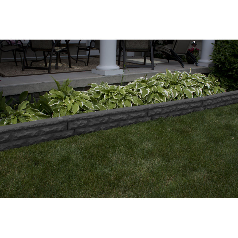 Self-Watering Glass Outdoor Raised Garden Bed, Dark Granite