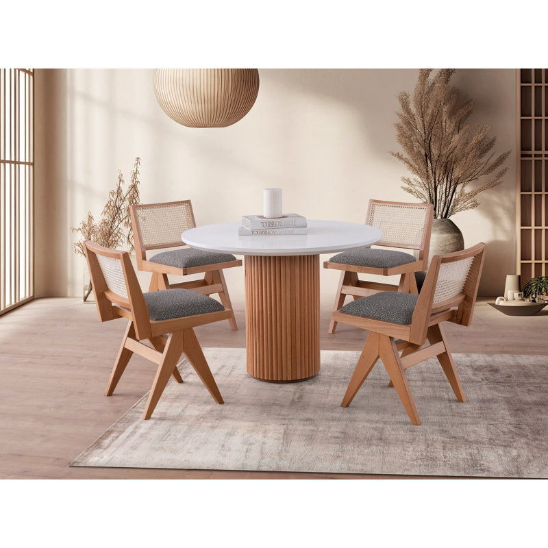 Ferro Beech Round Dining Table