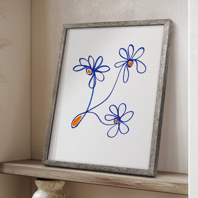 Reproduction encadrée «Wobbler Blooms III» - bois massif