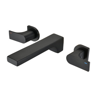 Wall Mounted Optional 2-handle Bathroom Faucet