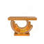 Console en verre à miroir avec miroirs polis à la main et incrustation de diamant pour la décoration intérieure-817629021