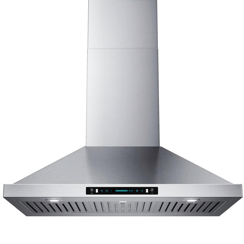 36 In.600 CFM Convertible Wall Mount Range Hood In Stainless Steel With Adjustable LED, Gesture Control, 36", Stainless Steel