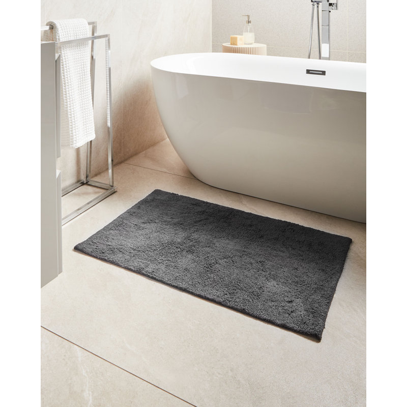 Cotton Bath Mat, Black