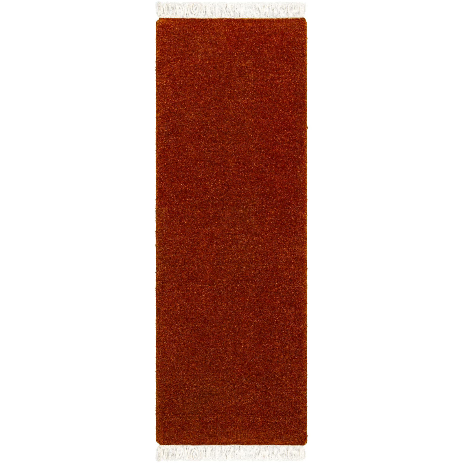 Clio Hand-Woven Red Wool Rug, Runner 3' x 10'