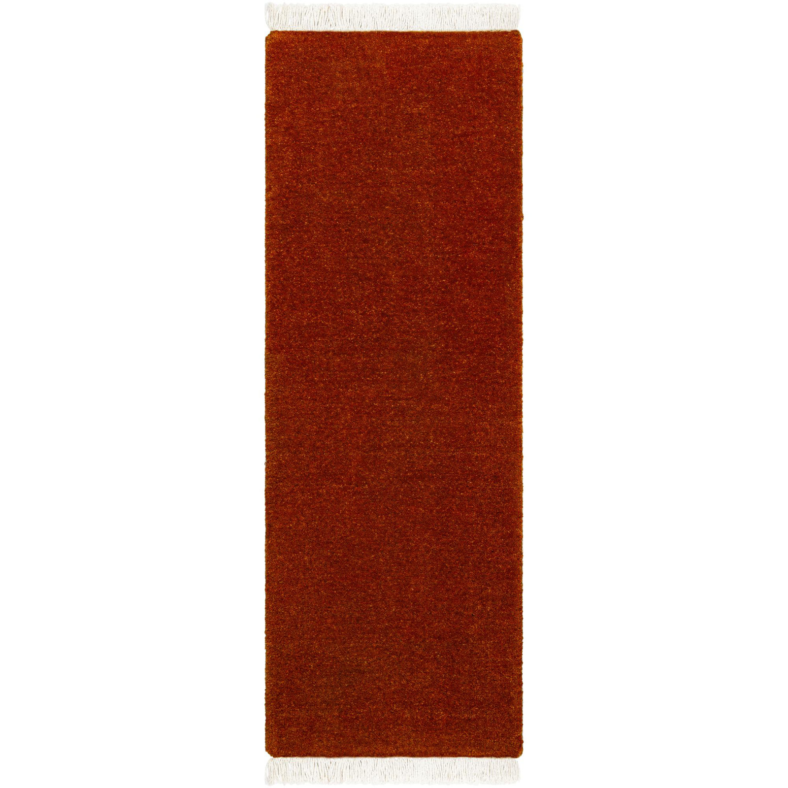 Clio Wool Rust/Burnt Rug, Runner 3' x 10'