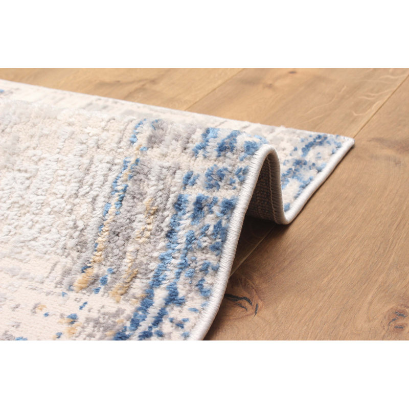 Quinn Blue Rug 5'0" x 8'0", Rectangle 5' x 8'