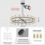 Luminaire suspendu en cristal de fer 1 lumière DEL noir mat-225464641-225464642