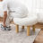 Rothe 22" Round Tufted Ottoman Footstool-106035944