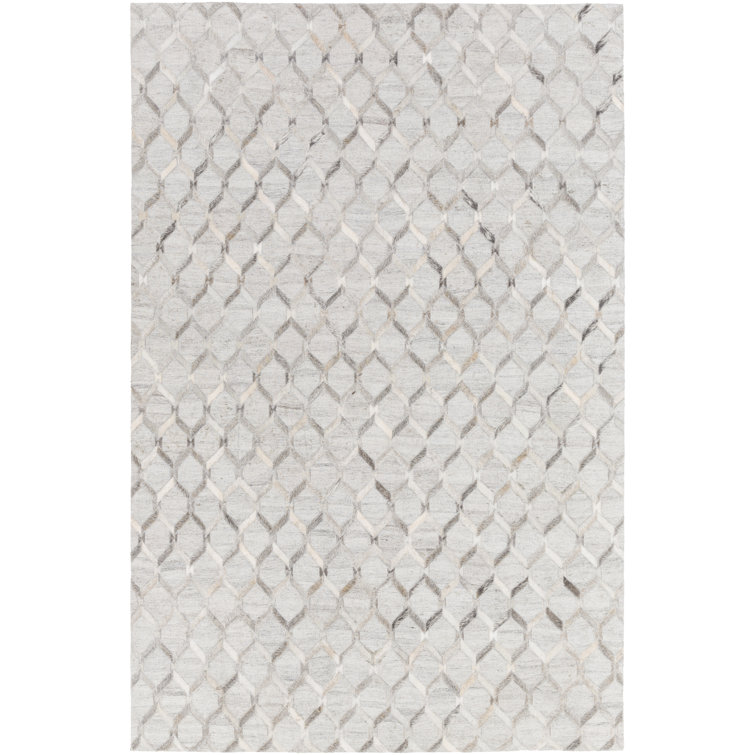Yeats Cowhide Geometric Indoor Rug