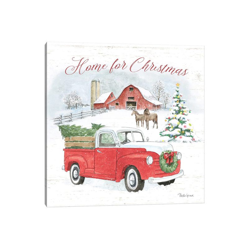Farmhouse Holidays VII by Beth Grove - Wrapped Canvas Print, 66.04 cm H x 66.04 cm W x 1.91 cm D