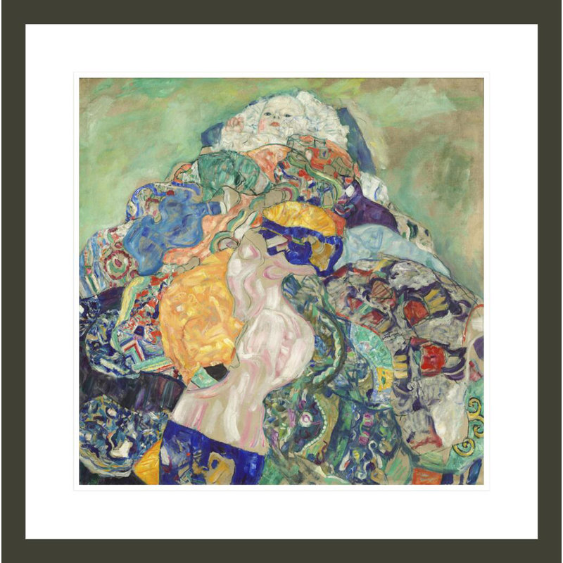 «Baby (Cradle)» par Gustav Klimt, impression giclée encadrée, H 23,61 po x l 23,5 po