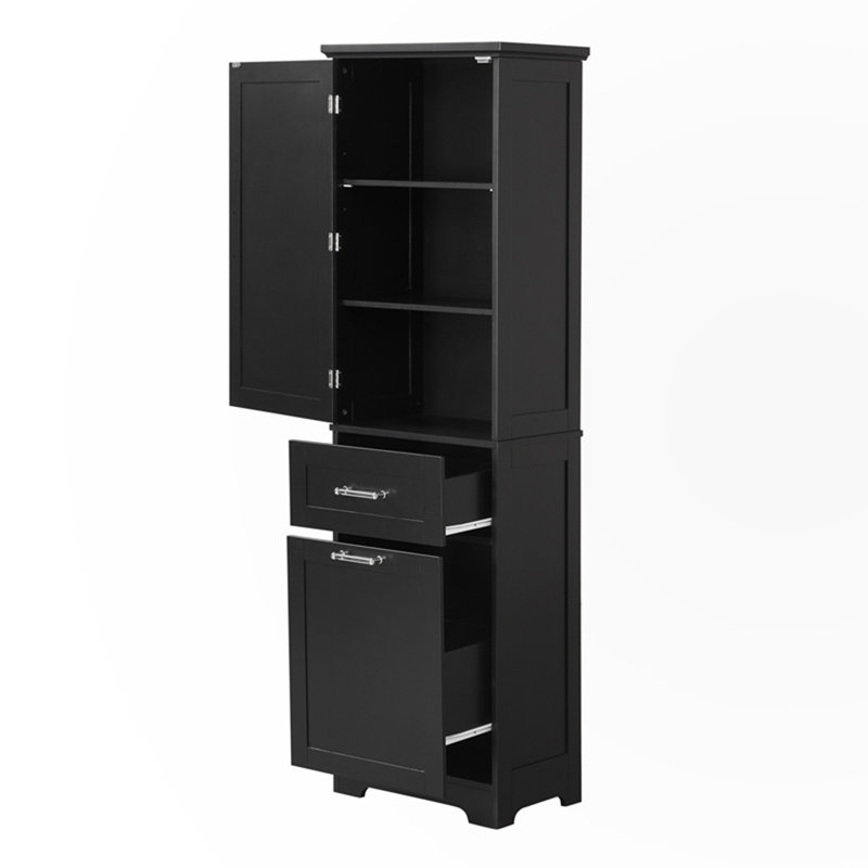 Rangement pour salle de bain Medra, Noir