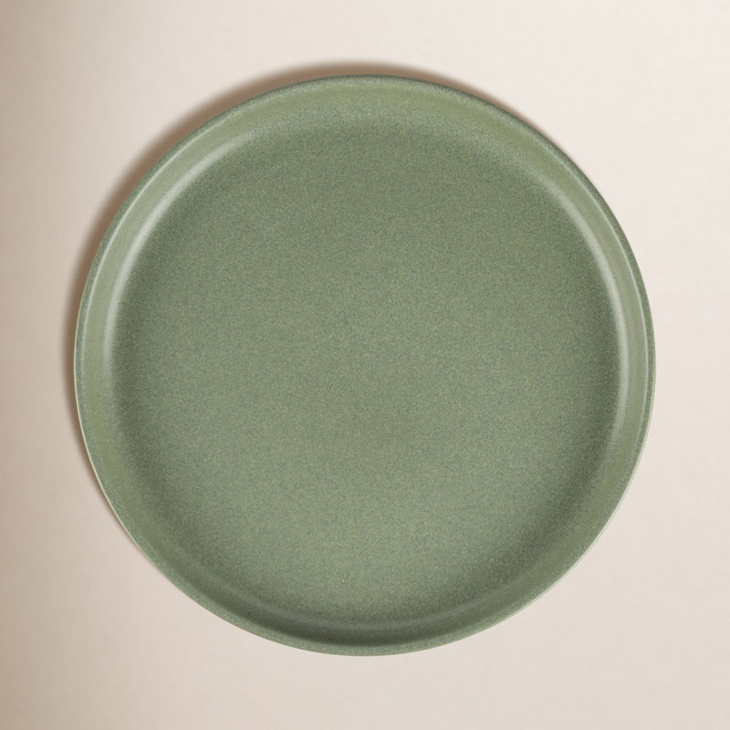 Assiette plate en grès de 11 po Mazie