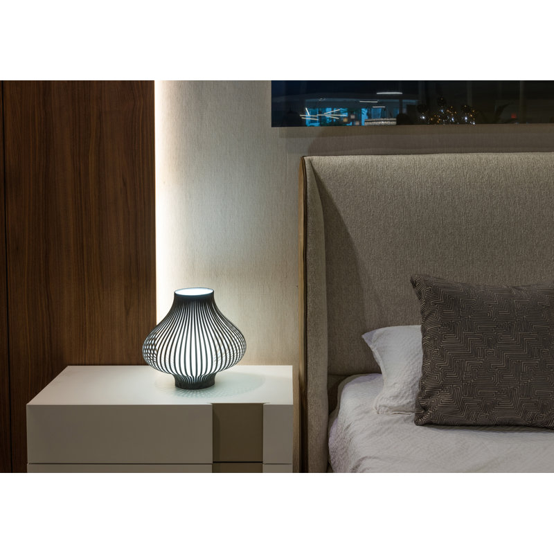 Blossom Table Lamp, Dark Gray, 28" H x 20" W x 20" D