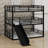 Metal Triple Bunk Bed With Safety Guardrails,Slide And Noise-Reduced Design-140611580