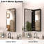 Armoire à pharmacie sans cadre 36 H x 15 avec porte miroir pour rangement encastré ou mural-2077158188-2077158189