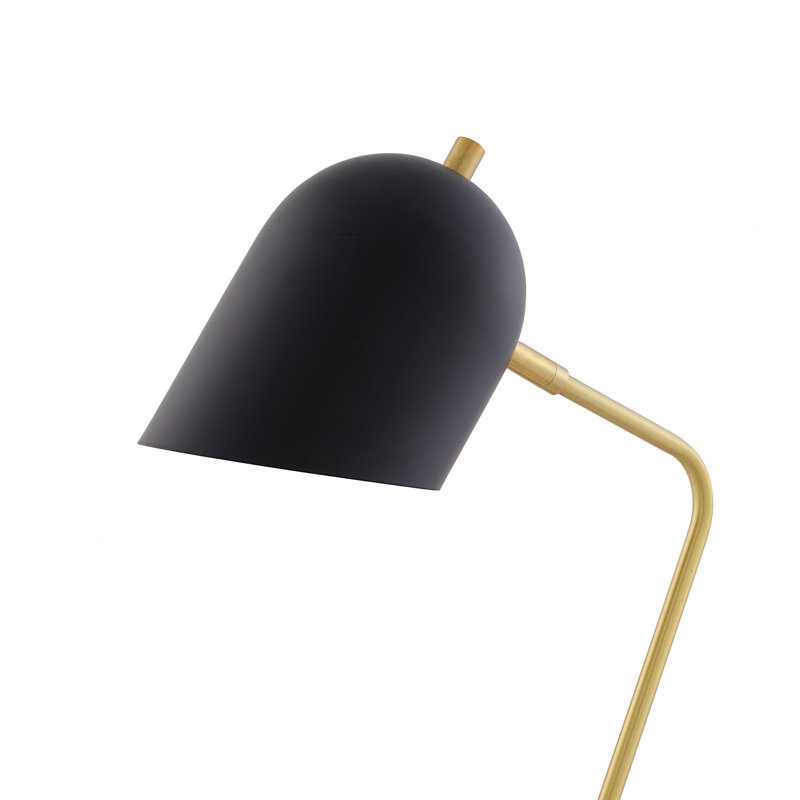 Lampe de bureau en métal Vale, Noir, Blanc