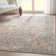 Emilia Vintage Persian Floral Ivory Flat-Weave Thin Rug