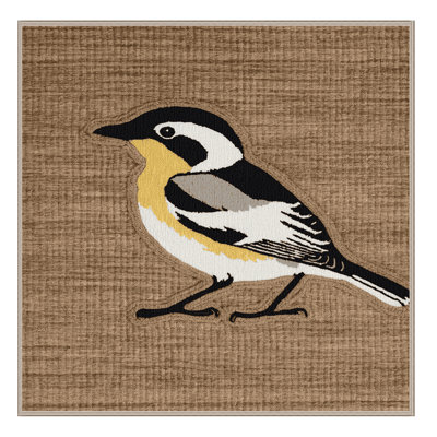 Washable Bananaquit Birds Area Rug