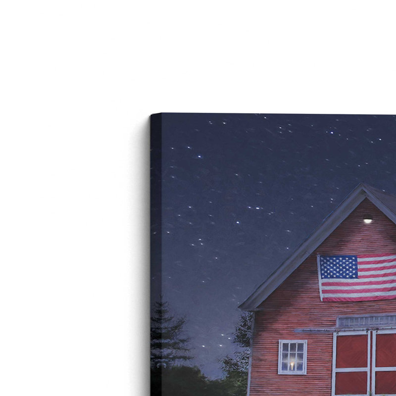 «Patriotic Country Night» par Lori Deiter, reproduction d'art, 48 W x 36 H, Does Not Apply, Toile non encadrée