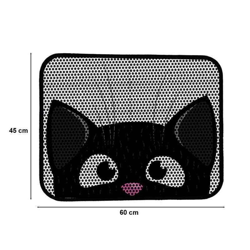 Premium Cat Litter Mat, 18 x 24 inches | 50% PVC / 50% Polyester, Machine Washable & Vacuum Friendly | Durable, Easy-Clean Design for Pet Owners | Protect Your Floors from Litter Messes