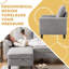 Ensemble de salon 3 pièces avec canapé et chaise de rangement Lezley-662540544