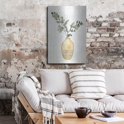 Art mural luxueux en métal «Fresh Farmhouse 2» par Anne Tavoletti