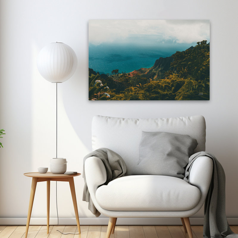 Beauté contemporaine et balnéaire d'Hawaï, H 36 po x l 24 po
