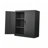 Adjustable Storage Locker with Secure Door Locks and Two Shelves, Ideal for Home, Office, School, and Garage Organization