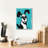 'Dog on Blue' by Irena Orlov, Canvas Wall Art-978589275