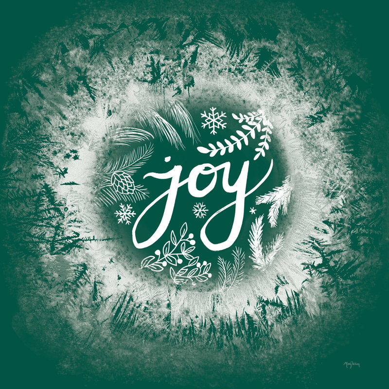 Frosty Joy - vert, Cadre simple érable érable, Non, H 20 po x l 20 po
