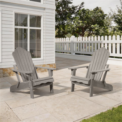 Chaise Adirondack pliante en plastique Henninger