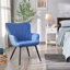 color Upholstered Armchair, Modern  Accent Chair with Wing Side and Metal Legs-312863936-312863938