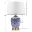 Lampe de table bleue en céramique