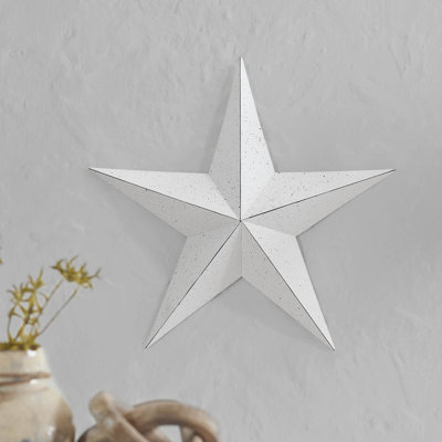 Festive Finds Metal Star Speckled Distressed