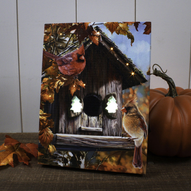 Toile de fond avec chevalet d'automne 8 x 6