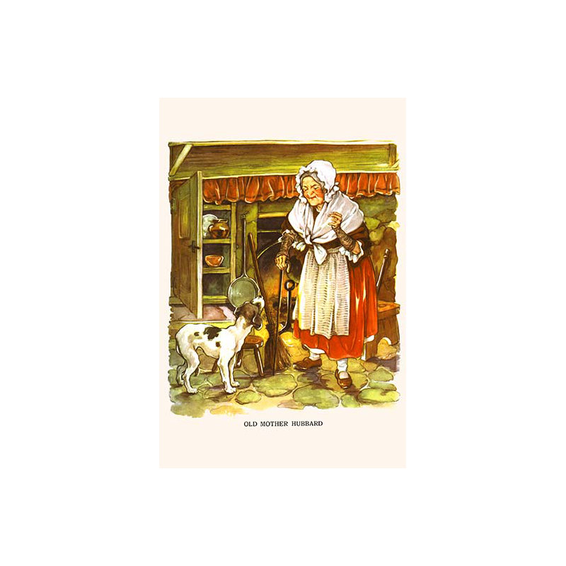 Vieille mère hubbard-impression de publicités, H 42 po x l 28 po x P 1,5 po