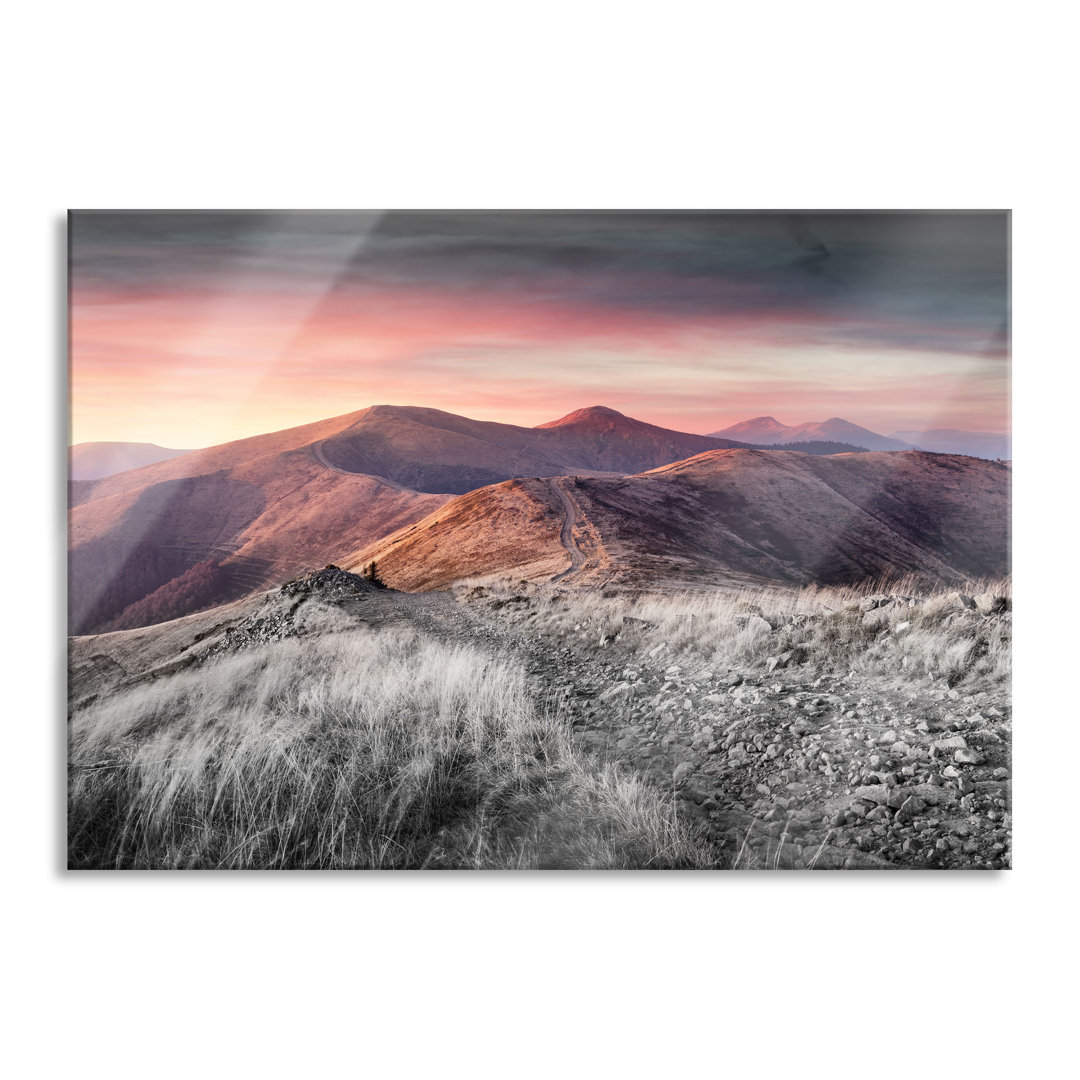 Leinwandbild Stone Landscape at Sunset