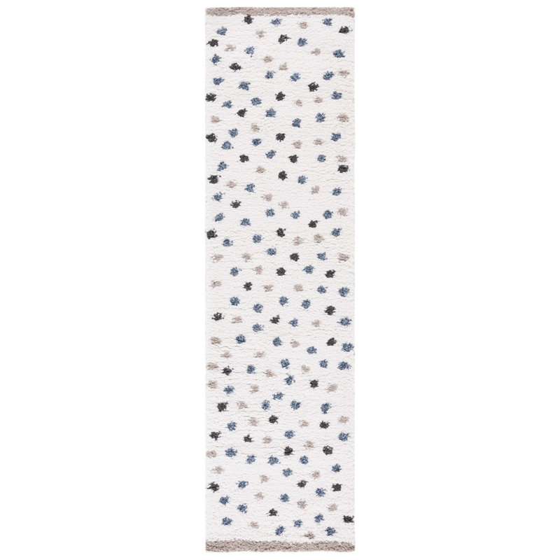 Tapis à pois Calico Performance, Tapis de couloir 2 pi 2 po x 8 pi