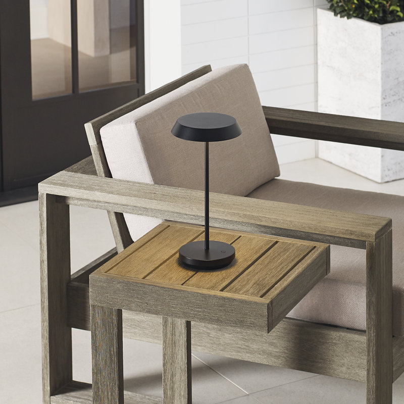 Tepa Accent Rechargeable Table Lamp, Black