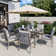 Freada Rectangular 6 - Person 60" Long Aluminum Dining Set with Cushions