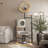 Solid Wood Cat Tree with Iron Pillars