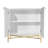 2 Door White Locker Accent Cabinet