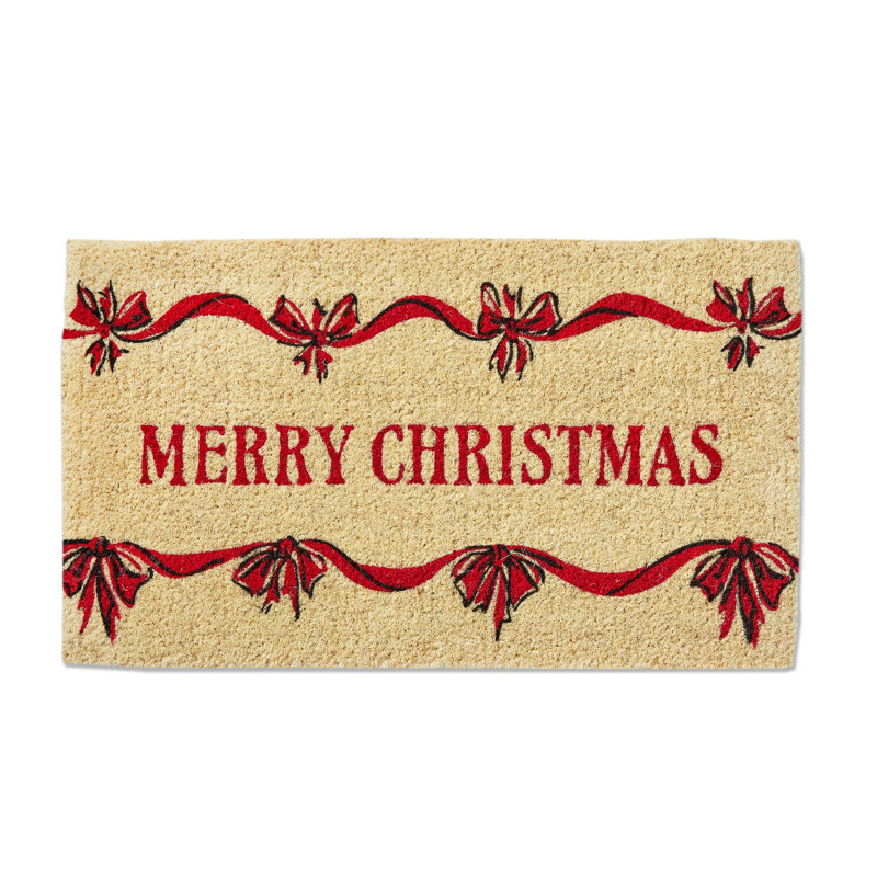  Tapis «Merry Christmas Bows Estate Coir», 17 x 30