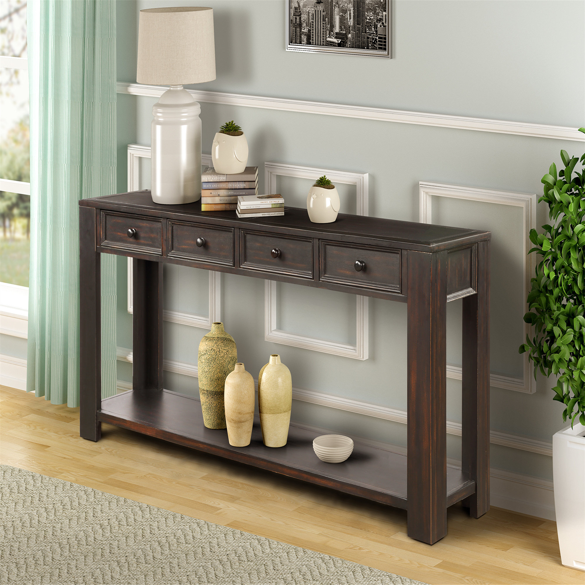 Latitude Run® Console Table For Entryway Hallway Sofa Table With